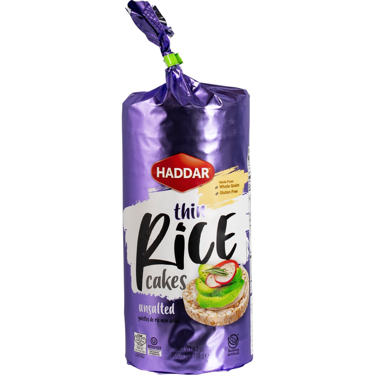 미국직구 119g 24팩 / (Pack of 24) Haddar Rice Multigrain Unsalted Cakes 119g 1
