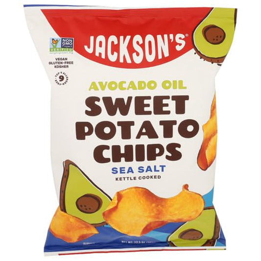 미국직구 399ml 6팩 / (Pack Of 6) Jacksons Chips Chips Unsweetened Potato Chips Sea Salt Avo 1