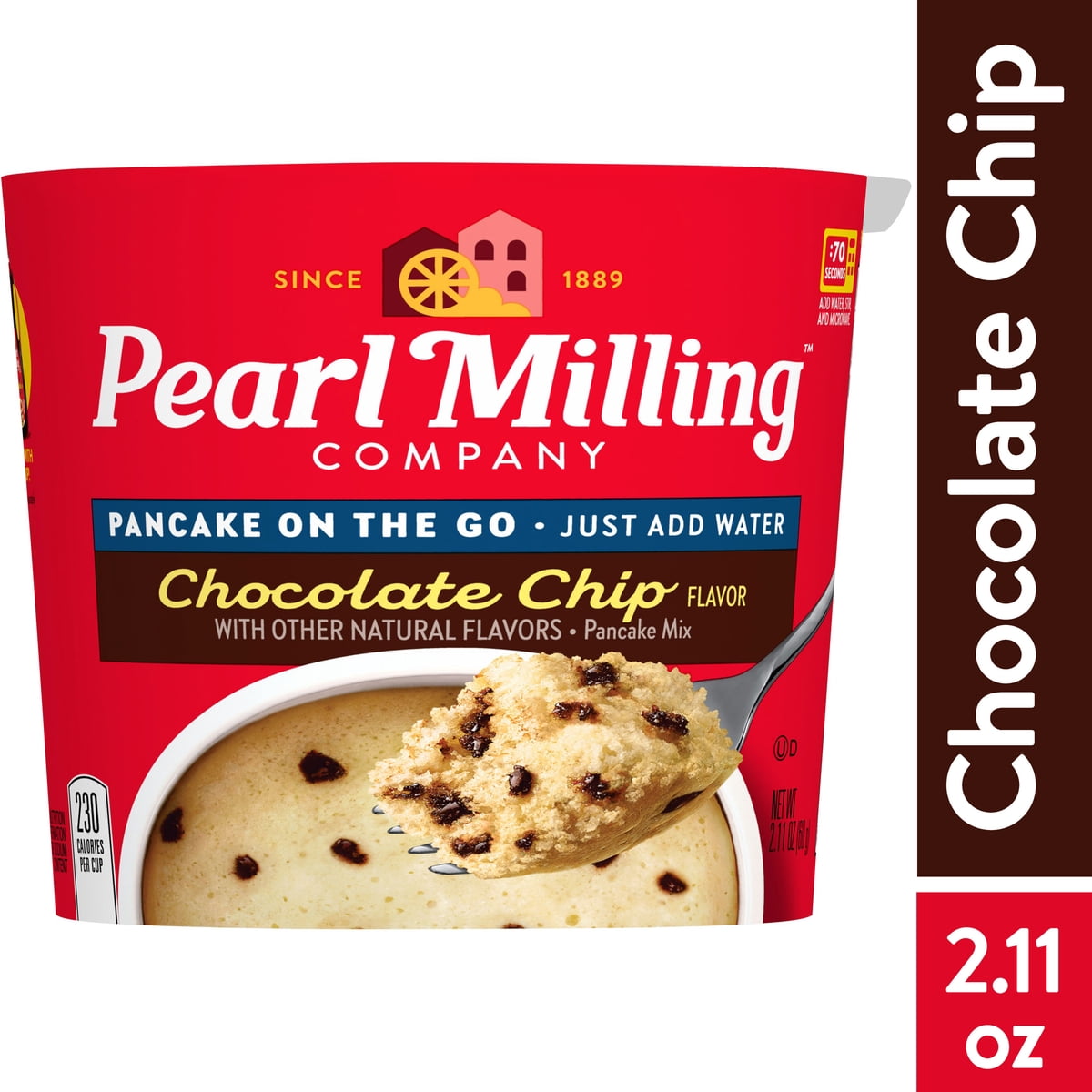 미국직구 Pearl Milling Company 초콜릿 60g / Pearl Milling Company Chocolate Chip Pancake on the Go Mix 60g 1