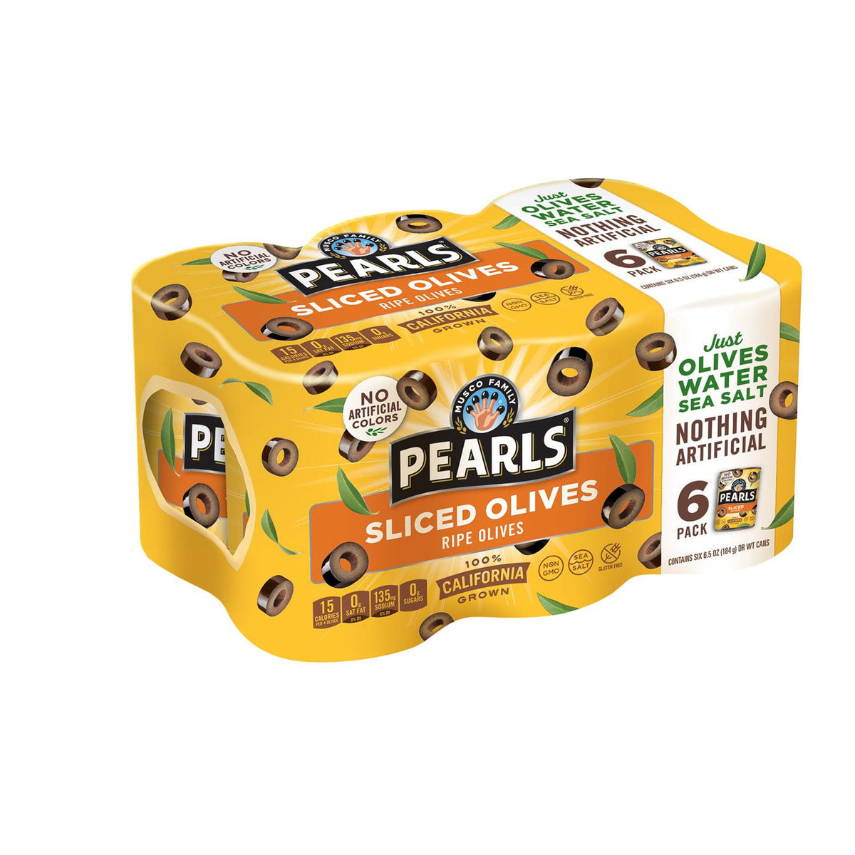 미국직구 Pearls Sliced Olives 184g / Pearls Sliced Olives, 184g, 6 pk. 1