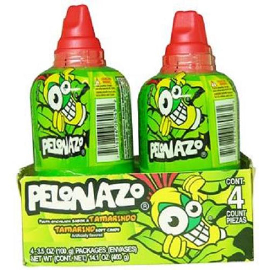 미국직구 Pelon Pelonazo 캔디 99g / Pelon Pelonazo, Tamarind Soft Candy - Bottle, Count 4 (99g) - Sugar Ca 1