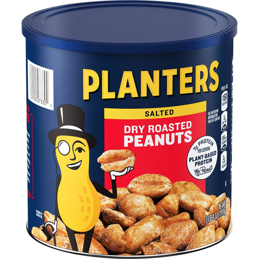 미국직구 Planters Salted Dry 견과 1.5kg / Planters Salted Dry Roasted Peanuts Canister, 1.5kg 1