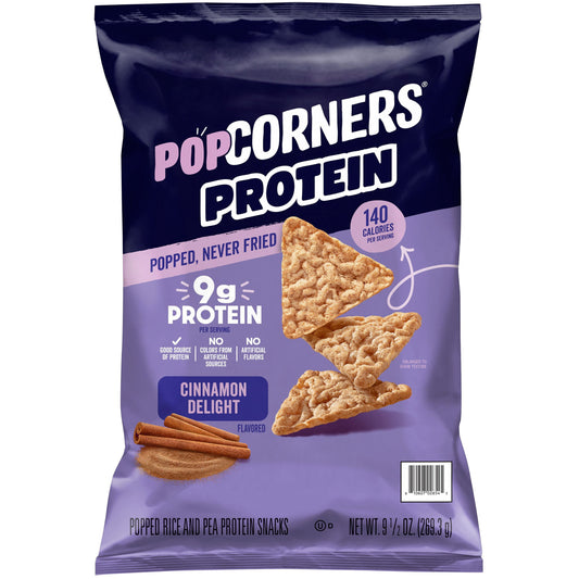 미국직구 PopCorners 269g / PopCorners 9g Protein, Cinnamon Delight Popped Corn Protein Chips, 269 1