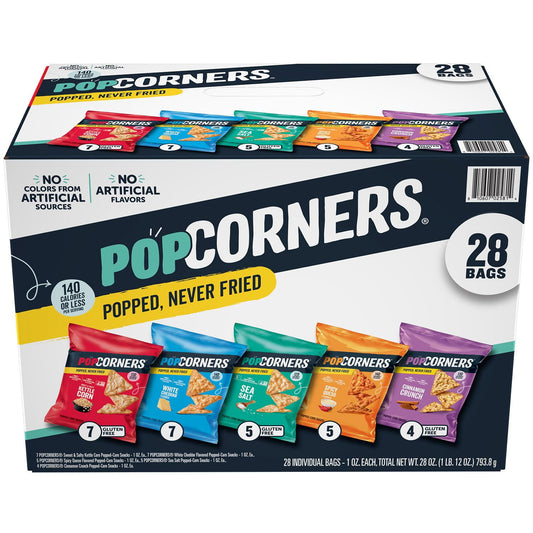 미국직구 PopCorners 28g 28팩 / PopCorners Variety Pack Chips, 28g, 28 ct. 1