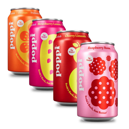 미국직구 Poppi Prebiotic Soda 340g 12팩 / Poppi Prebiotic Soda, Short List Variety Pack, 340g, 12 Pack Ca 1