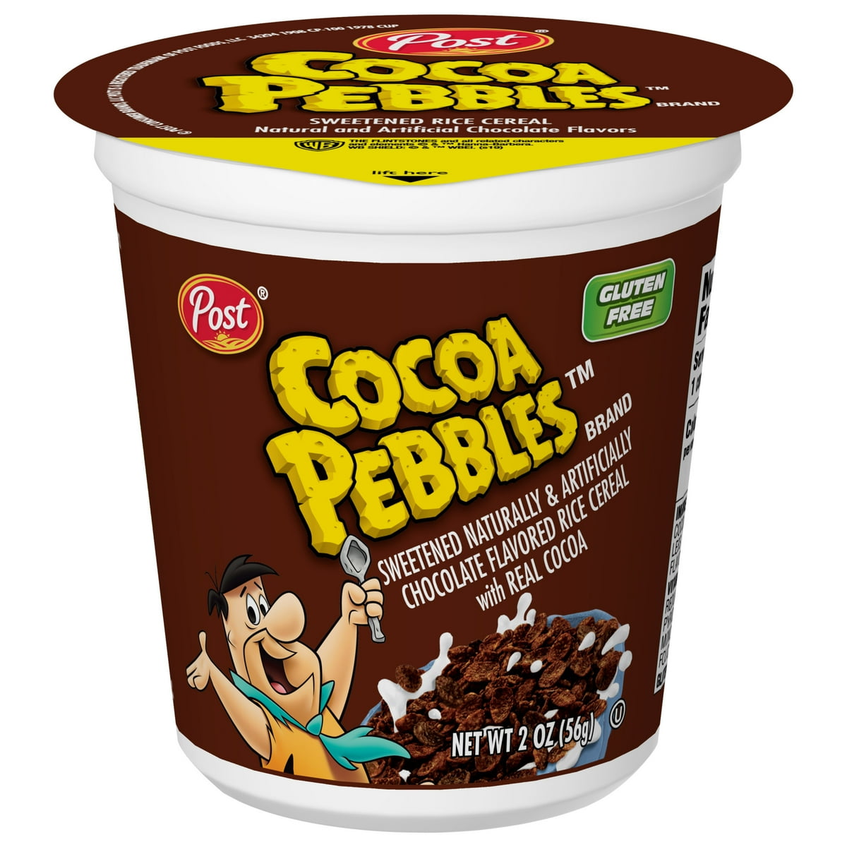 미국직구 Post Cocoa PEBBLES 초콜릿 57g 2팩 / Post Cocoa PEBBLES Chocolate Breakfast Cereal, Gluten Free, On- 1
