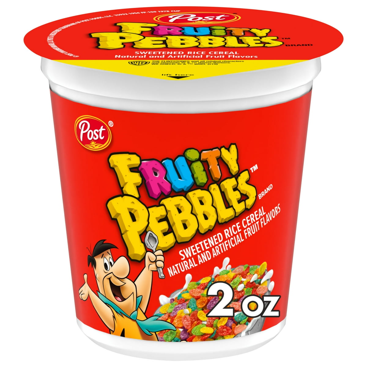 미국직구 Post Fruity PEBBLES 57g 2팩 / Post Fruity PEBBLES Breakfast Cereal, Gluten Free, On-the-Go Snack 1