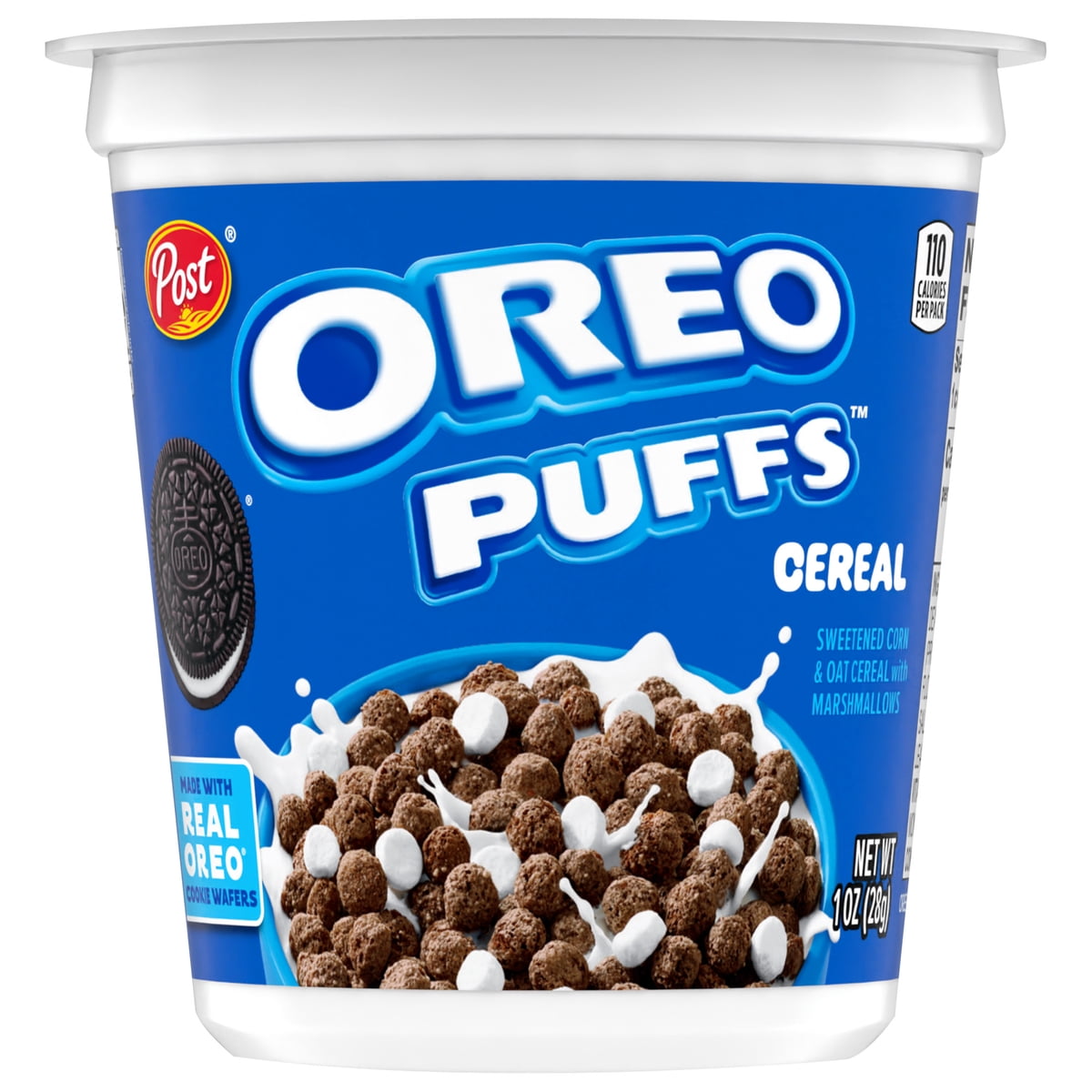 미국직구 Post OREO PUFFS 초콜릿 28g 2팩 / Post OREO PUFFS Chocolate & Marshmallow Breakfast Cereal Cup, 28g, 1