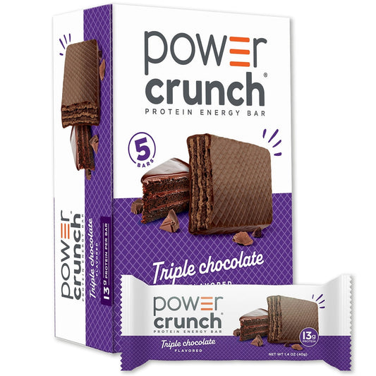 미국직구 Power Crunch 초콜릿 40g / Power Crunch Protein Energy Bars, Triple Chocolate 40g, 5 Count Carton 1