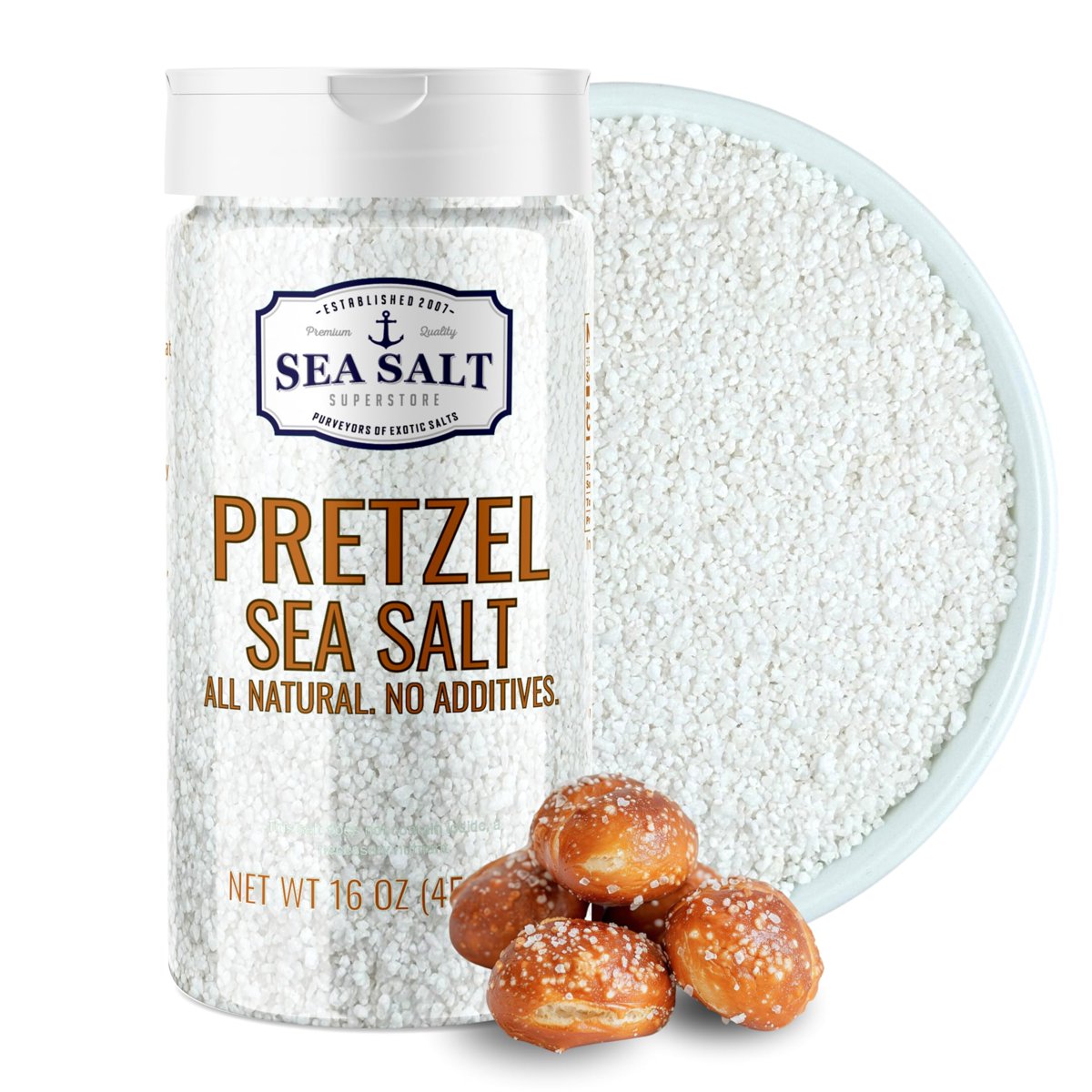 미국직구 Pretzel Coarse Sea / Pretzel Coarse Sea Salt for Soft Pretzels, Heat Resistant Bagel and So 1