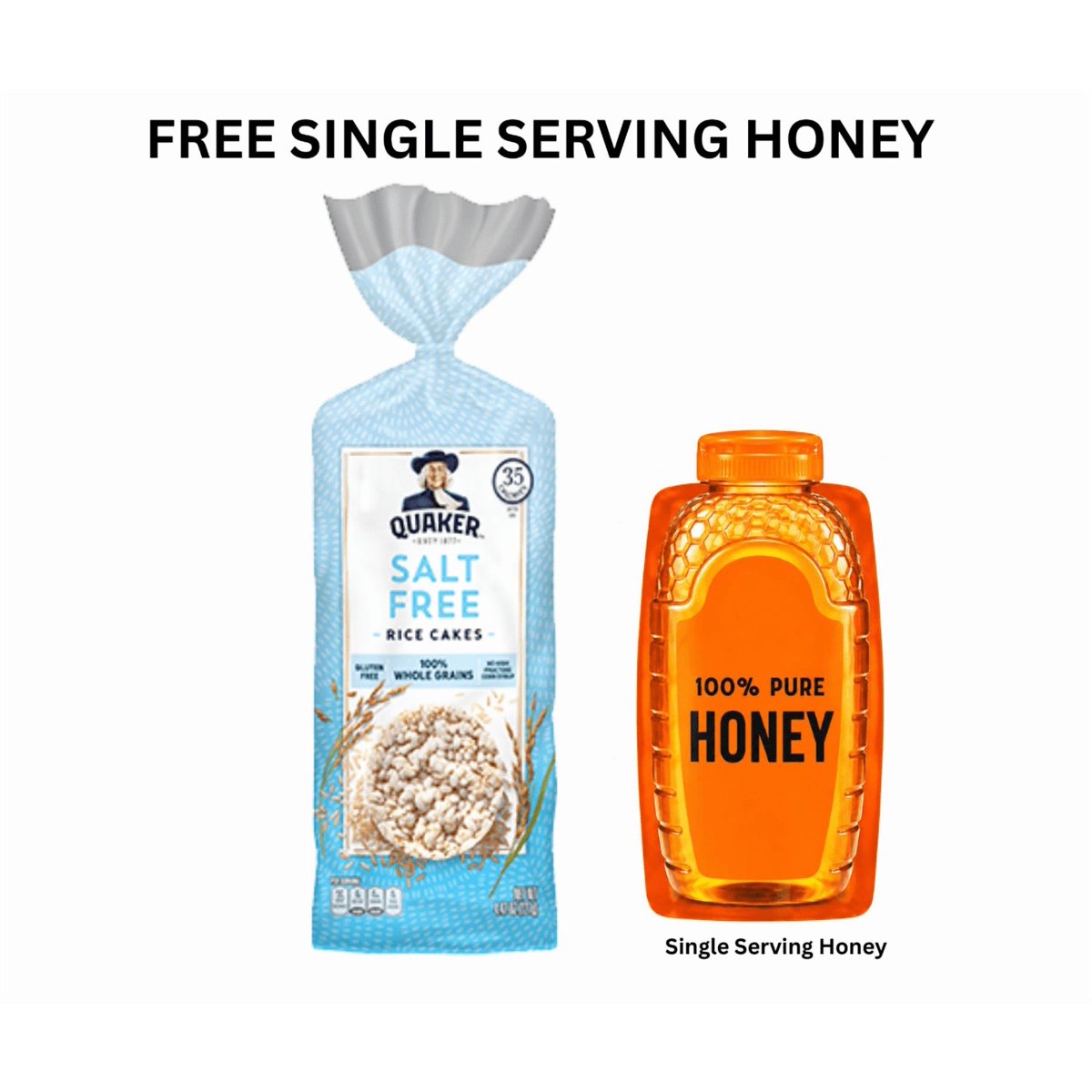미국직구 Quaker Rice Cakes 127g / Quaker Rice Cakes Salt Free Crunch Gluten Free 127g 1