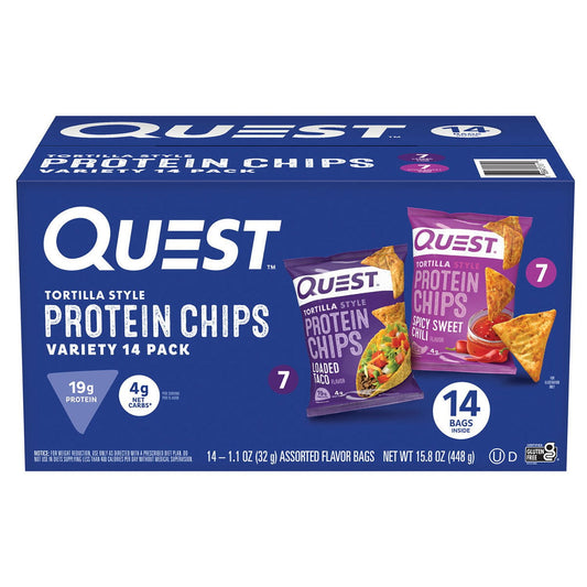 미국직구 Quest Tortilla-Style 19g 14팩 / Quest Tortilla-Style 19g Protein Chips, Variety Pack, 14 ct. 1