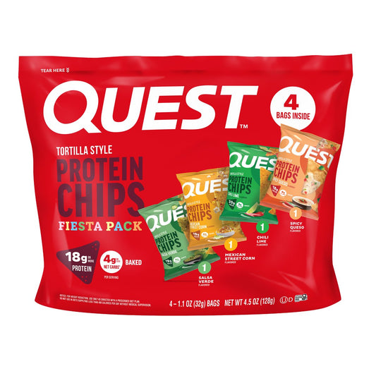 미국직구 Quest Tortilla Style 18g / Quest Tortilla Style Protein Chips, Mixed Variety Fiesta Pack Flavor 1