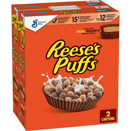 미국직구 Reese's Puffs Peanut 초콜릿 1.5kg / Reese's Puffs Peanut Butter Chocolate Cereal, 1.5kg 1
