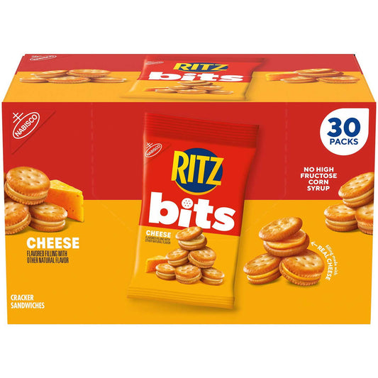 미국직구 RITZ Bits Cheese 과자 43g / RITZ Bits Cheese Sandwich Crackers, 43g, 30 pk. 1