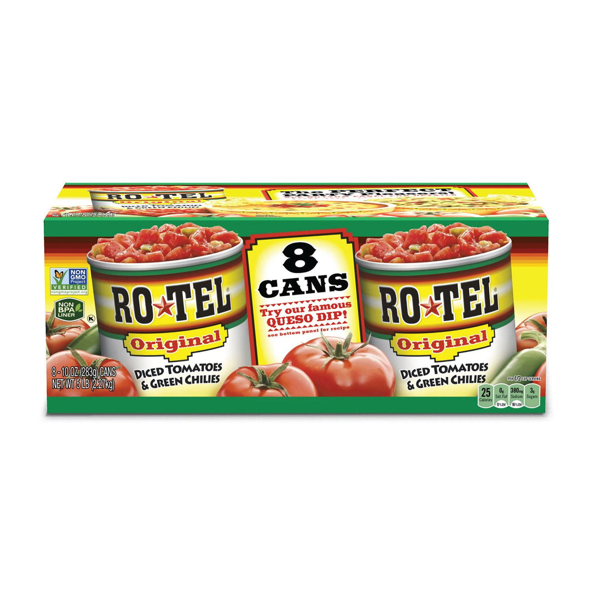 미국직구 Ro-Tel Diced Tomatoes 283g 8팩 / Ro-Tel Diced Tomatoes & Green Chilies 283g, 8 ct. 1