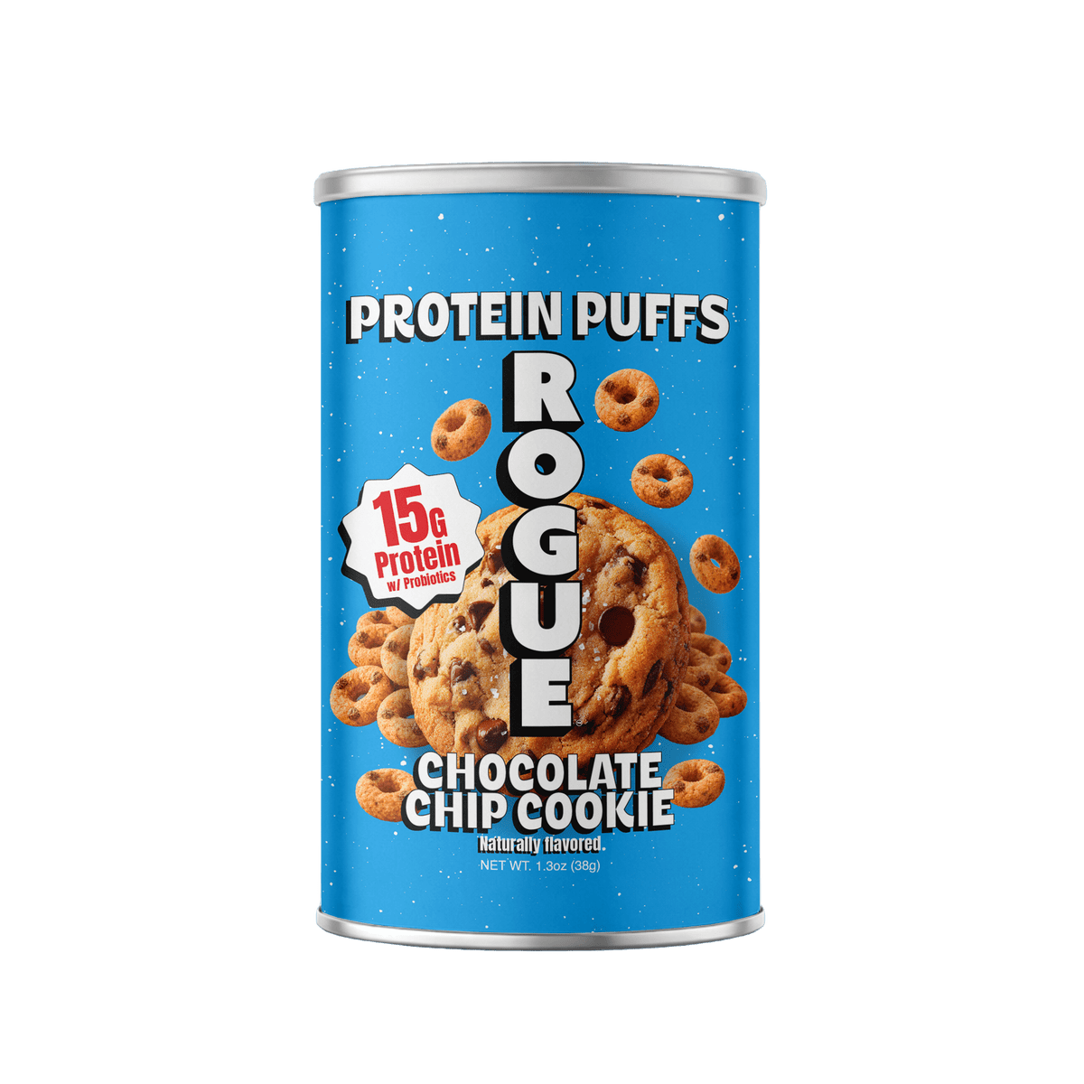 미국직구 Rogue Snacks 초콜릿 37g 2팩 / Rogue Snacks, Chocolate Chip Cookie Puffs, 15g Of Protein, Probiotics 1