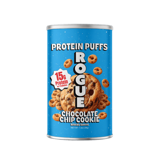 미국직구 Rogue Snacks 초콜릿 37g 2팩 / Rogue Snacks, Chocolate Chip Cookie Puffs, 15g Of Protein, Probiotics 1