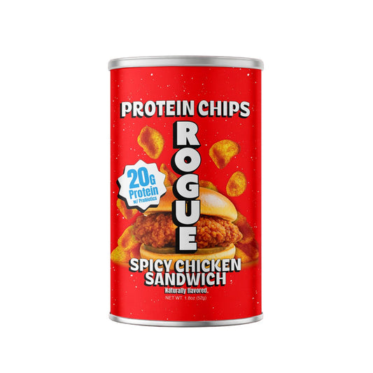 미국직구 Rogue Snacks 유산균 51g 2팩 / Rogue Snacks, Spicy Chicken Sandwich Chips, 20g Of Protein, Probiotic 1