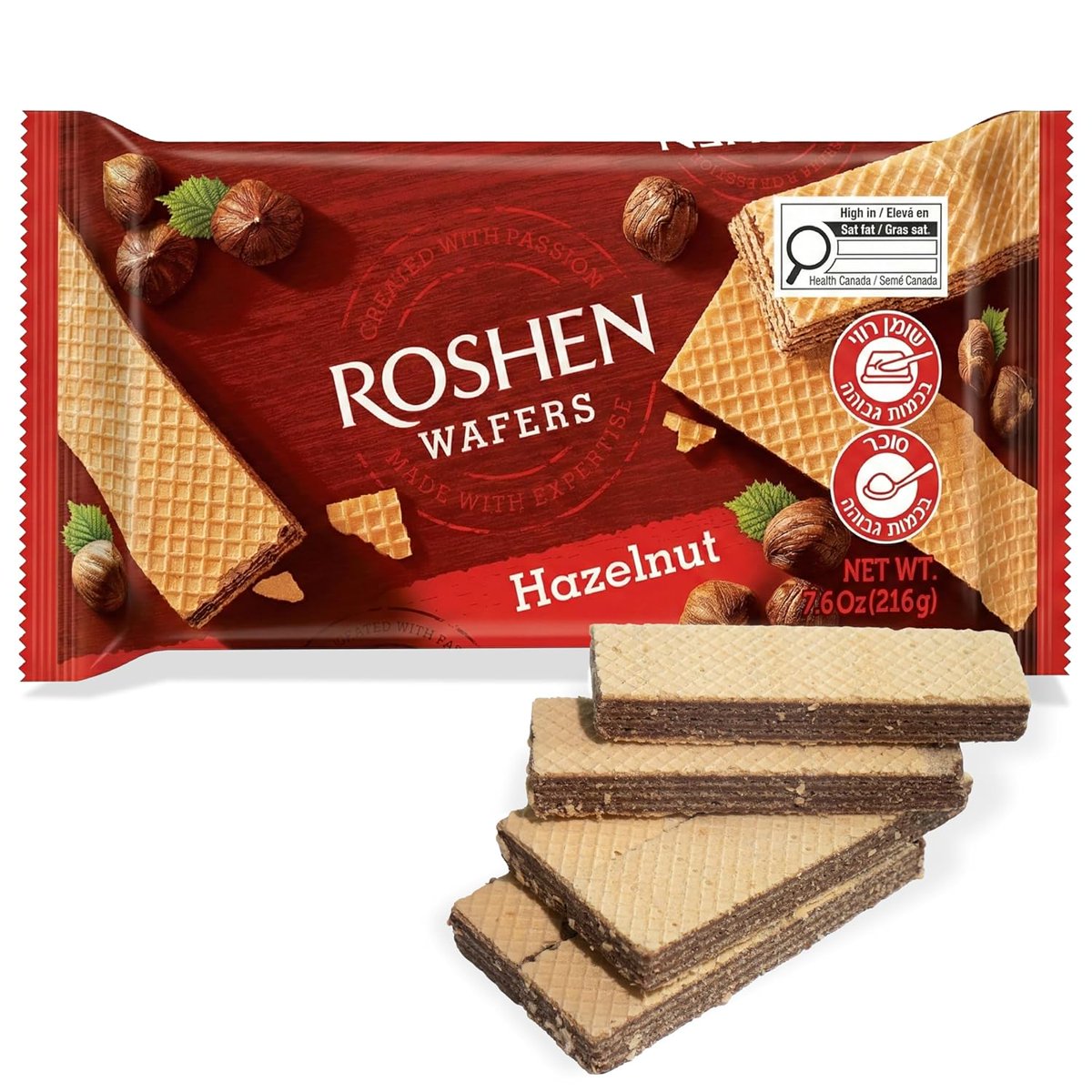 미국직구 Roshen Hazelnut Wafers 견과 215g / Roshen Hazelnut Wafers, Crispy Wafer Cookies with Hazelnut Fil 1