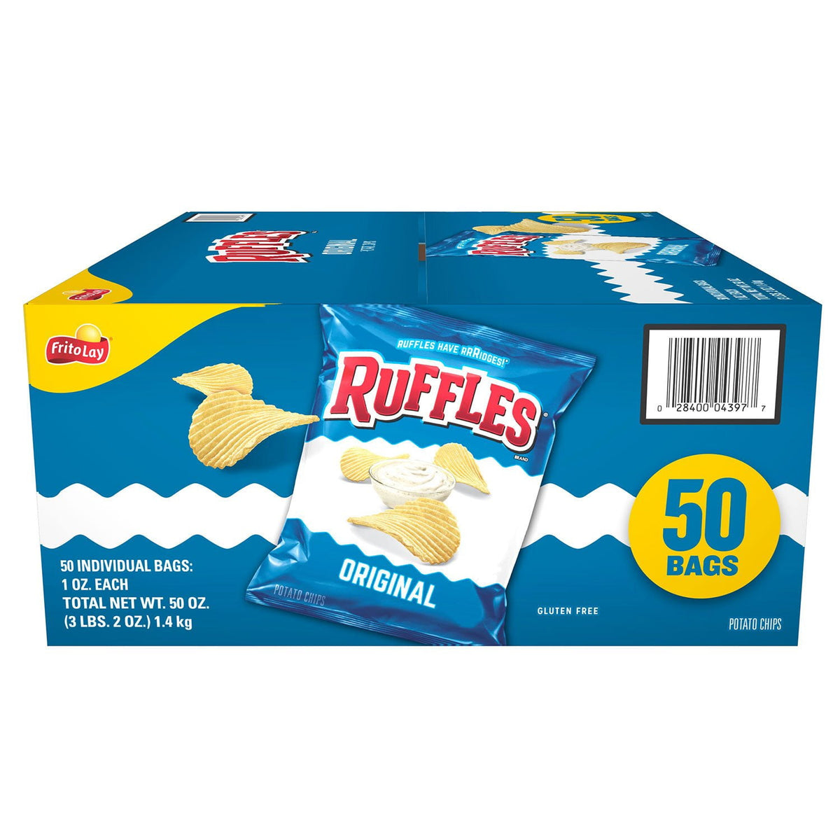 미국직구 Ruffles 28g / Ruffles Original Potato Chips, 28g, 50 pk. 1
