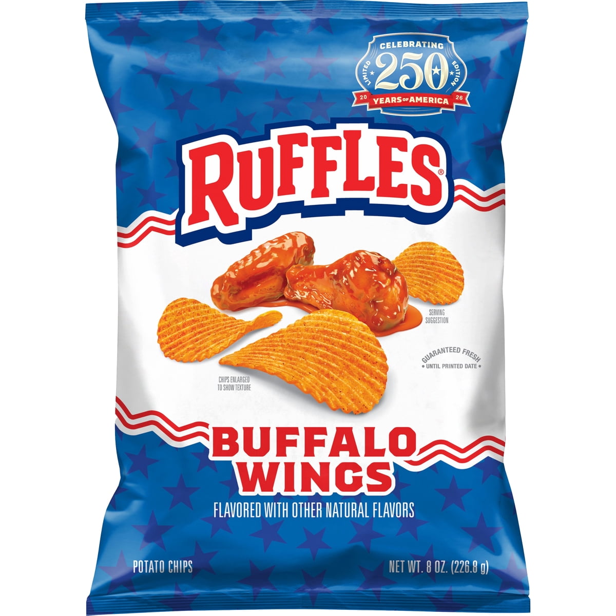 미국직구 Ruffles Potato Chips 2팩 / Ruffles Potato Chips Buffalo Wings, 8 ounce, 2 Pack Bundle 1