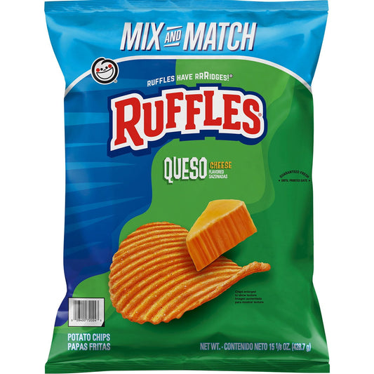 미국직구 Ruffles Queso Cheese 429g / Ruffles Queso Cheese Flavored Potato Chips, 429g 1