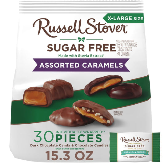 미국직구 RUSSELL STOVER Sugar 초콜릿 434g / RUSSELL STOVER Sugar Free Assorted Caramels in Chocolate Candy, 1