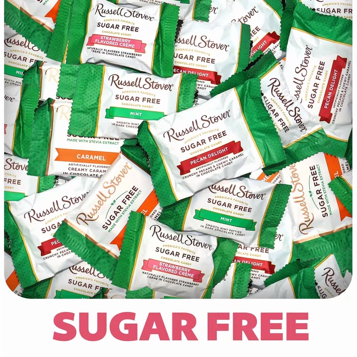 미국직구 Russell Stover Sugar 초콜릿 / Russell Stover Sugar Free Assorted Chocolate Candy, Individually Wra 1