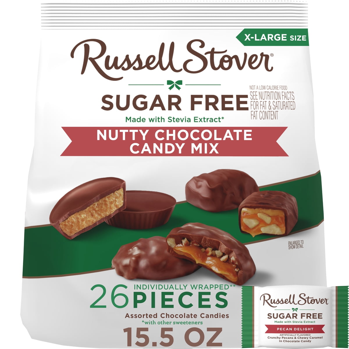 미국직구 RUSSELL STOVER Sugar 초콜릿 439g / RUSSELL STOVER Sugar Free Nutty Chocolate Candy Mix, 439g bag 1