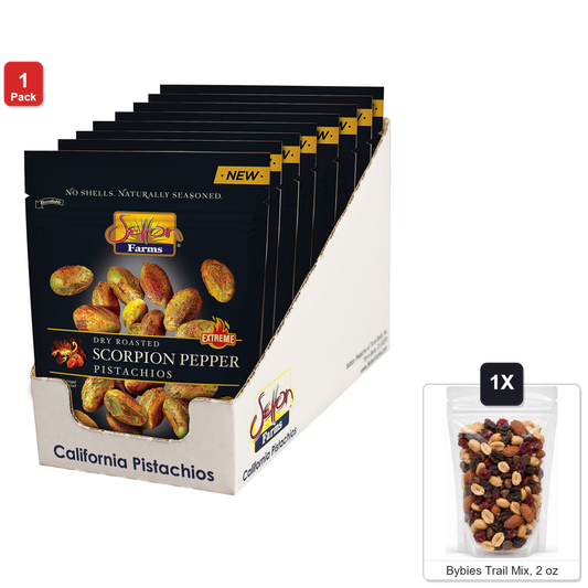 미국직구 Setton Farms Scorpion 142g / Setton Farms Scorpion Pepper Dry Roasted Shelled Pistachios, 8 Bag 1