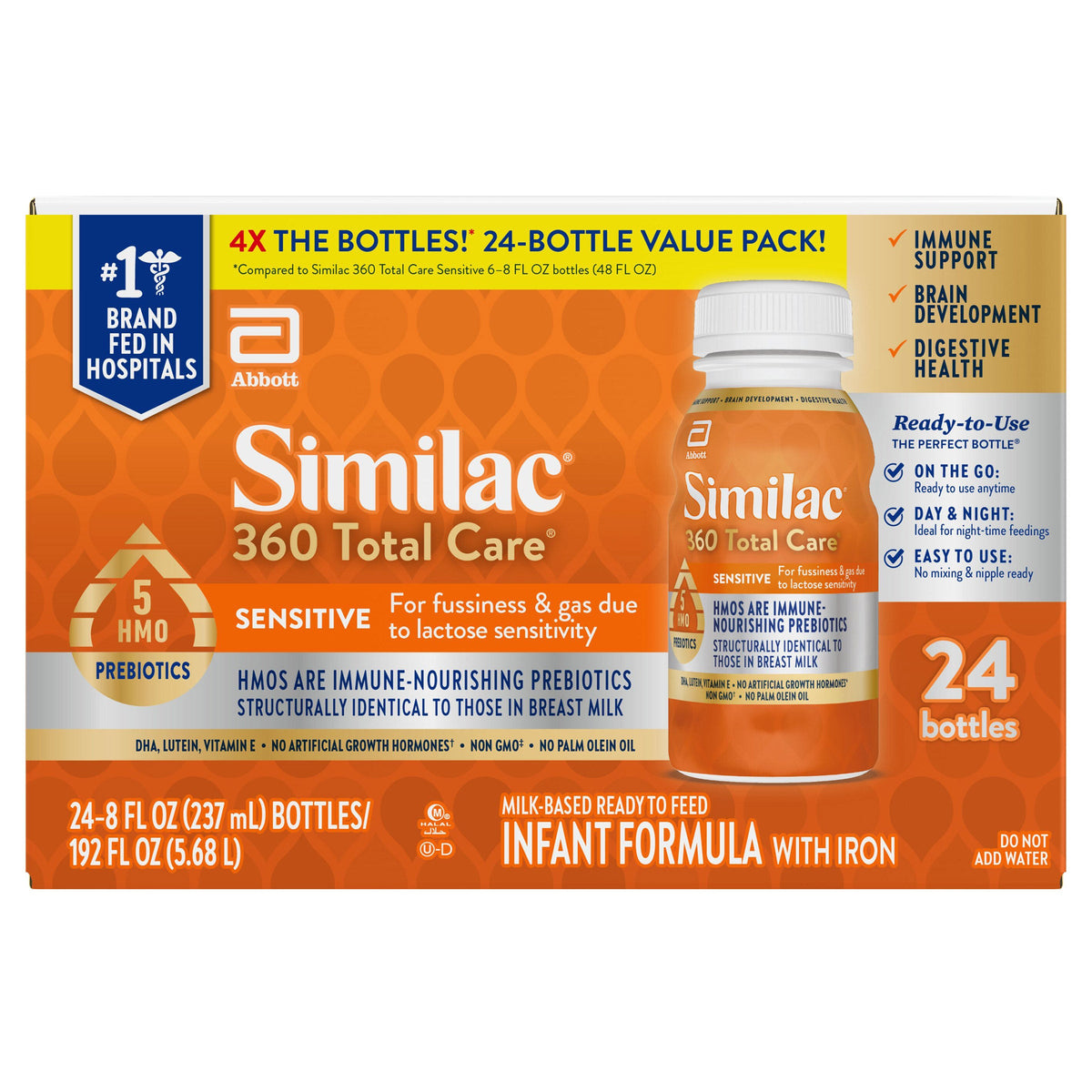 미국직구 Similac 360 Total 237ml / Similac 360 Total Care Sensitive Ready-to-Feed Infant Formula, 237ml 1