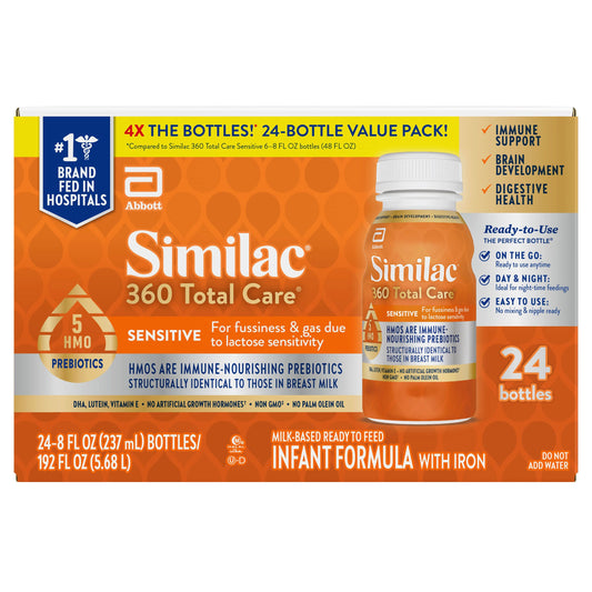 미국직구 Similac 360 Total 237ml / Similac 360 Total Care Sensitive Ready-to-Feed Infant Formula, 237ml 1