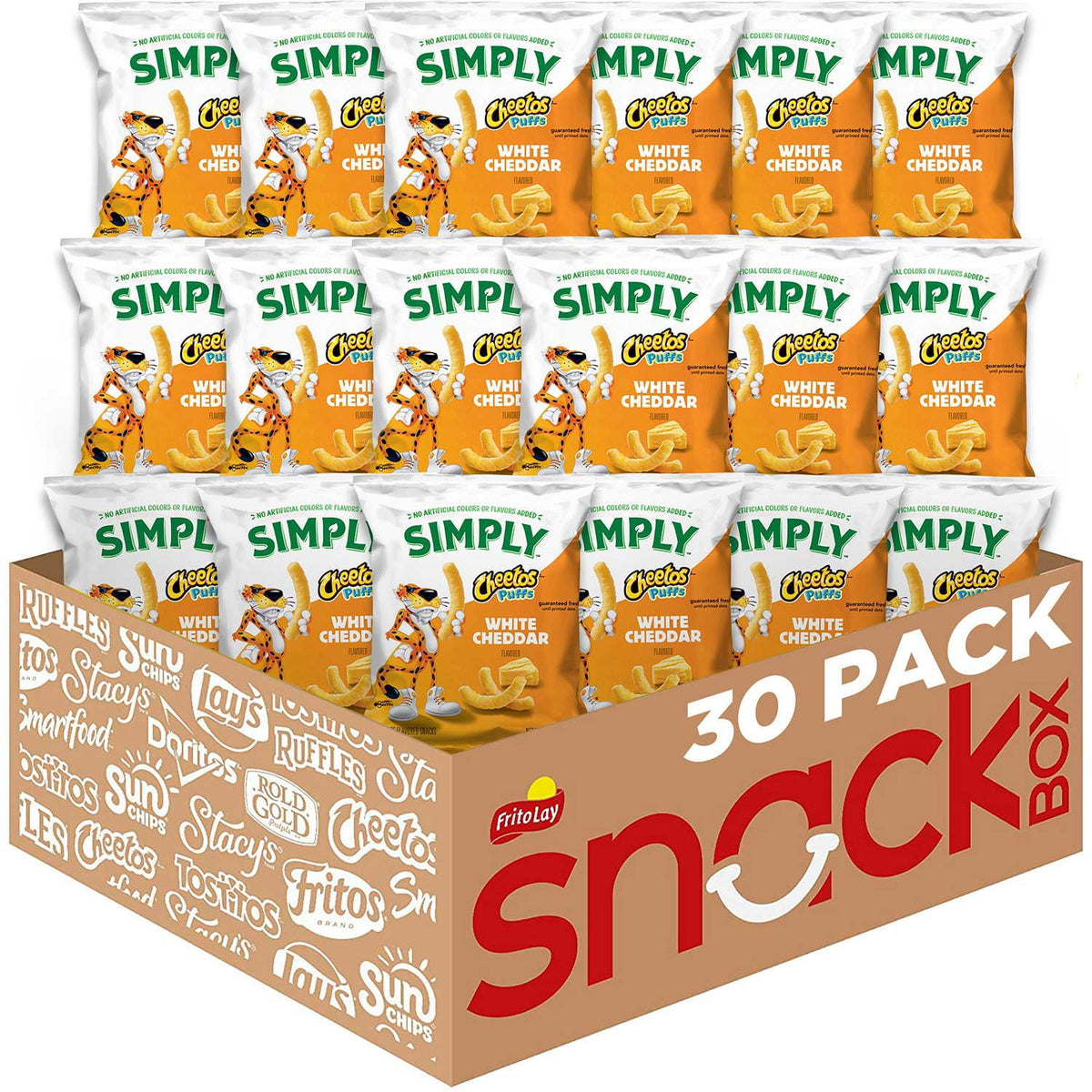 미국직구 Simply Cheetos 25g / Simply Cheetos White Cheddar Puffs, 25g, 30 pk. 1