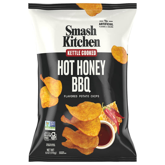 미국직구 Smash Kitchen Hot 170g 2팩 / Smash Kitchen Hot Honey BBQ Non-GMO Kettle Chips, 170g, 2 Pack Bund 1