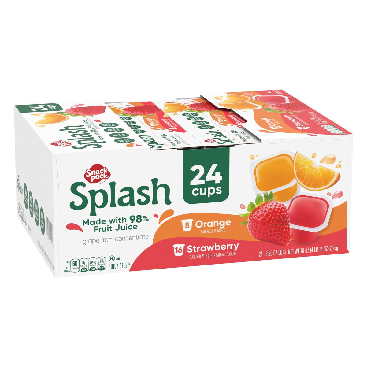 미국직구 Snack Pack Splash 92g / Snack Pack Splash Gels, Variety Pack, 92g, 24 pk. 1