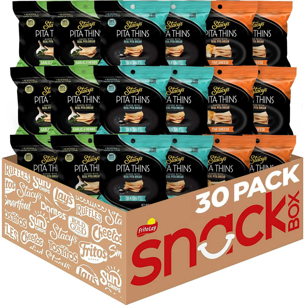 미국직구 Stacy's Pita Thins 28g / Stacy's Pita Thins, Variety Pack, 28g, 30 pk. 1