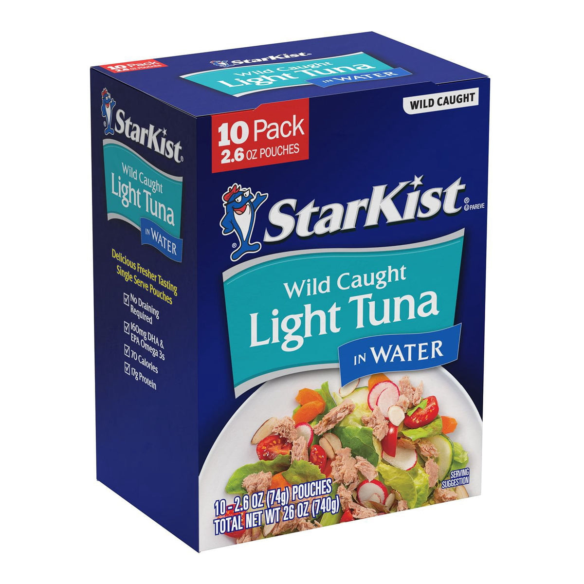 미국직구 StarKist Chunk Light 74g / StarKist Chunk Light Tuna in Water, 74g, 10 pk. 1