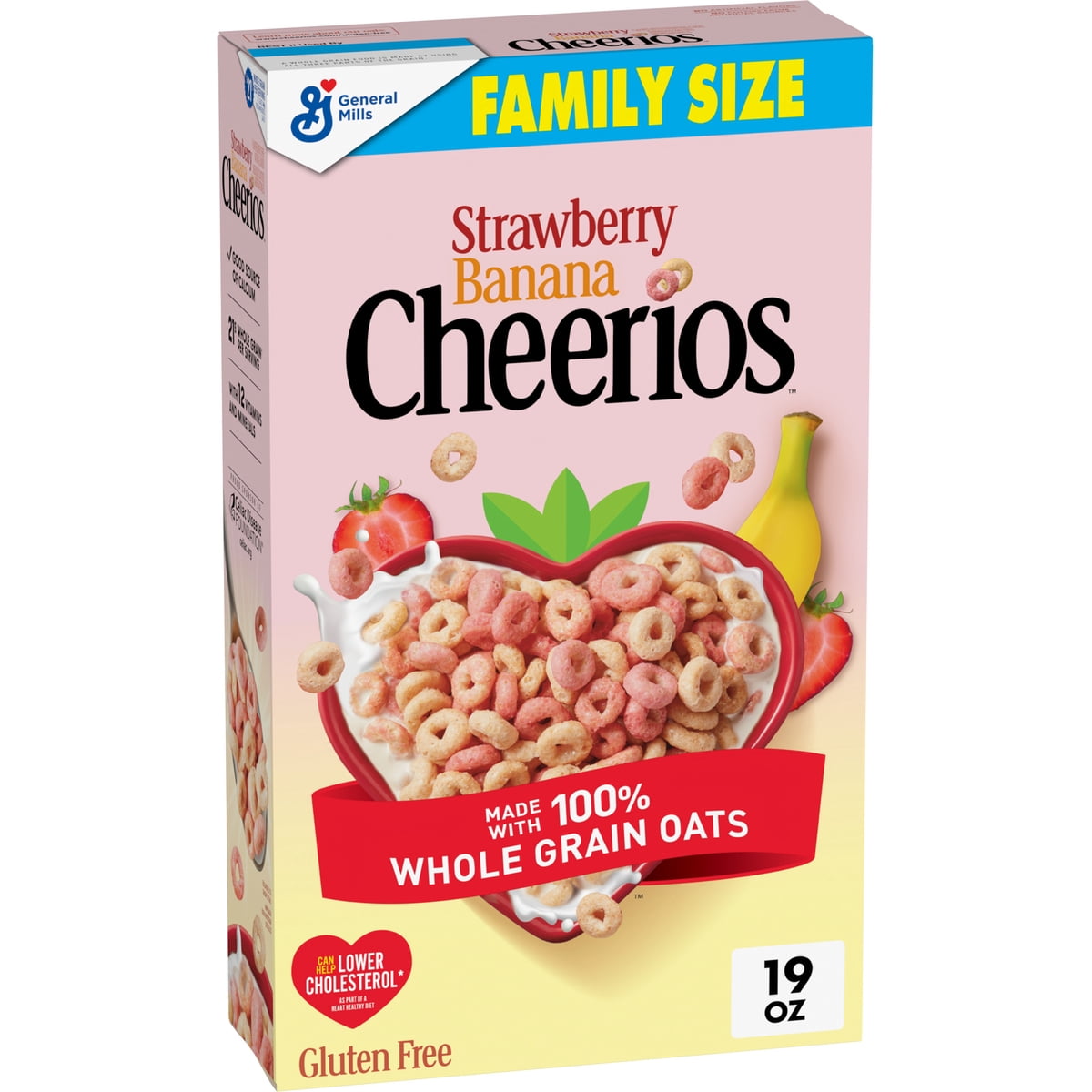 미국직구 Strawberry Banana Cheerios 539g 2팩 / Strawberry Banana Cheerios Heart Healthy Cereal Happy Hear 1