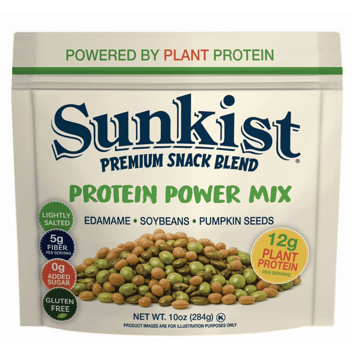 미국직구 Sunkist 283g / Sunkist Protein Power Mix, Plant-Based Protein Snack with Edamame, Soy 1