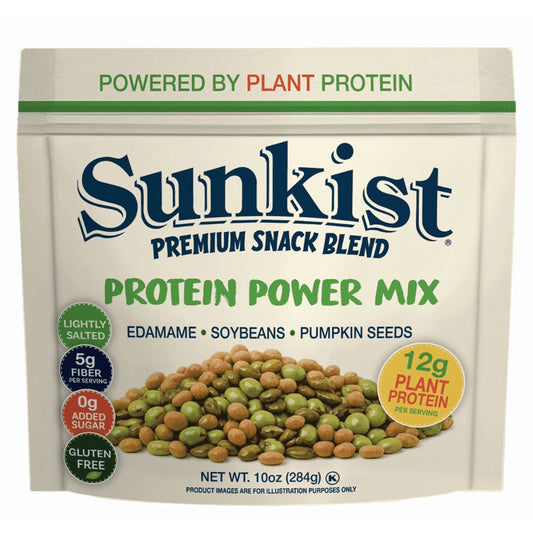 미국직구 Sunkist 283g / Sunkist Protein Power Mix, Plant-Based Protein Snack with Edamame, Soy 1