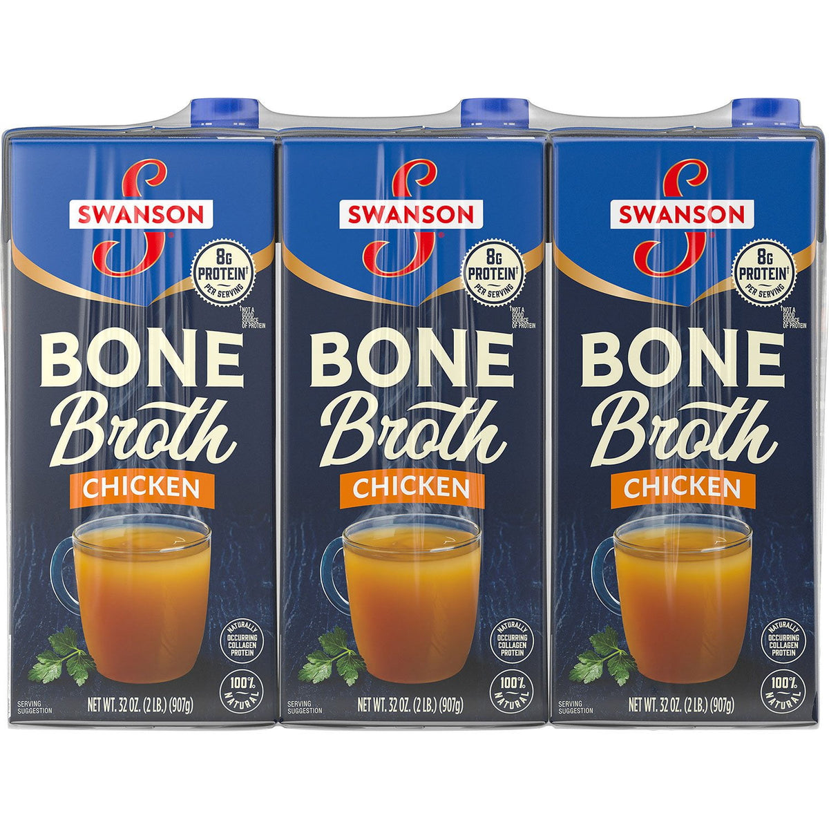 미국직구 Swanson Chicken Bone 907g / Swanson Chicken Bone Broth, 907g, 3 pk. 1