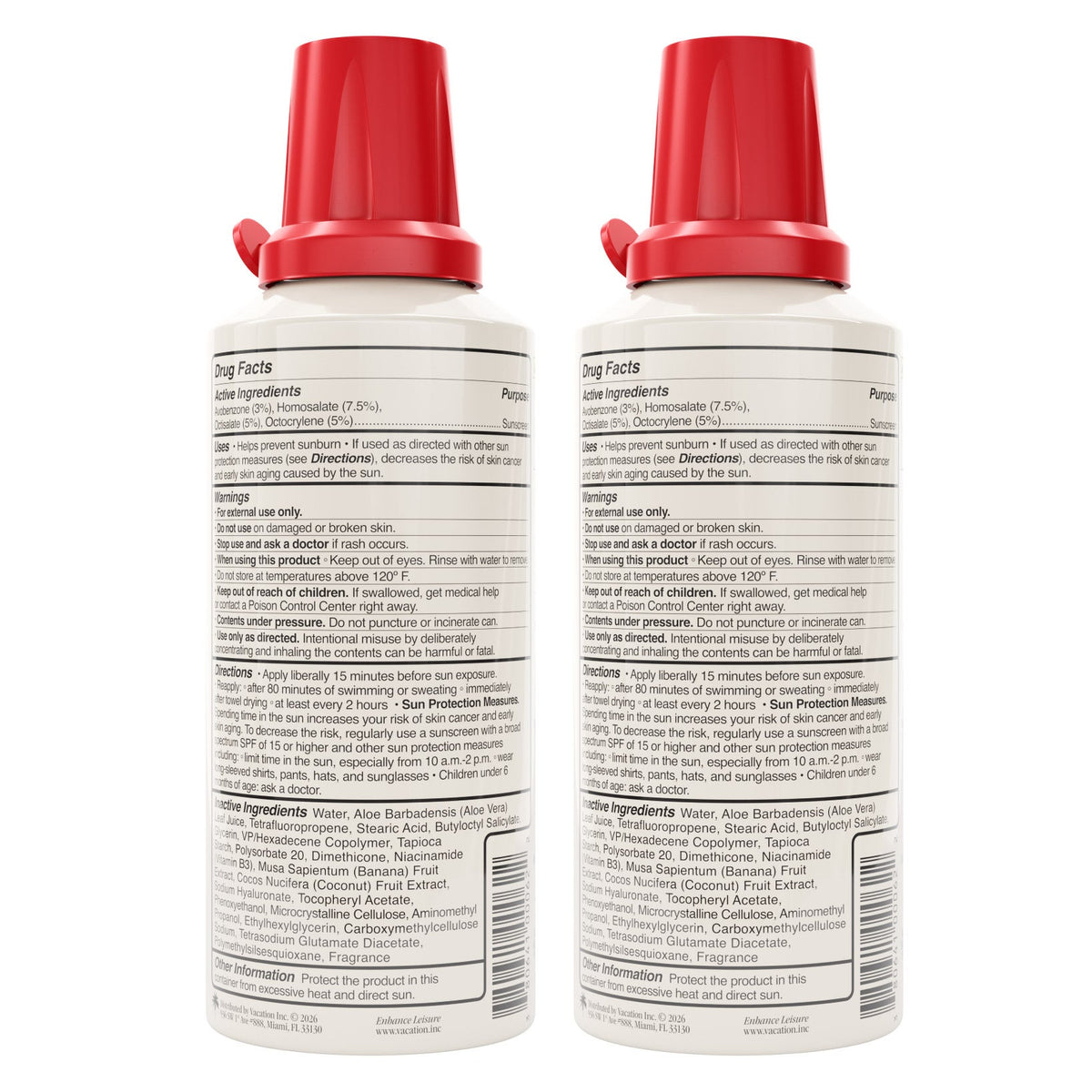 미국직구 베케이션 선크림 SPF30 118ml 2팩 / Vacation Classic Whip Sunscreen Mousse, SPF 30, 118ml, 2-pa 3