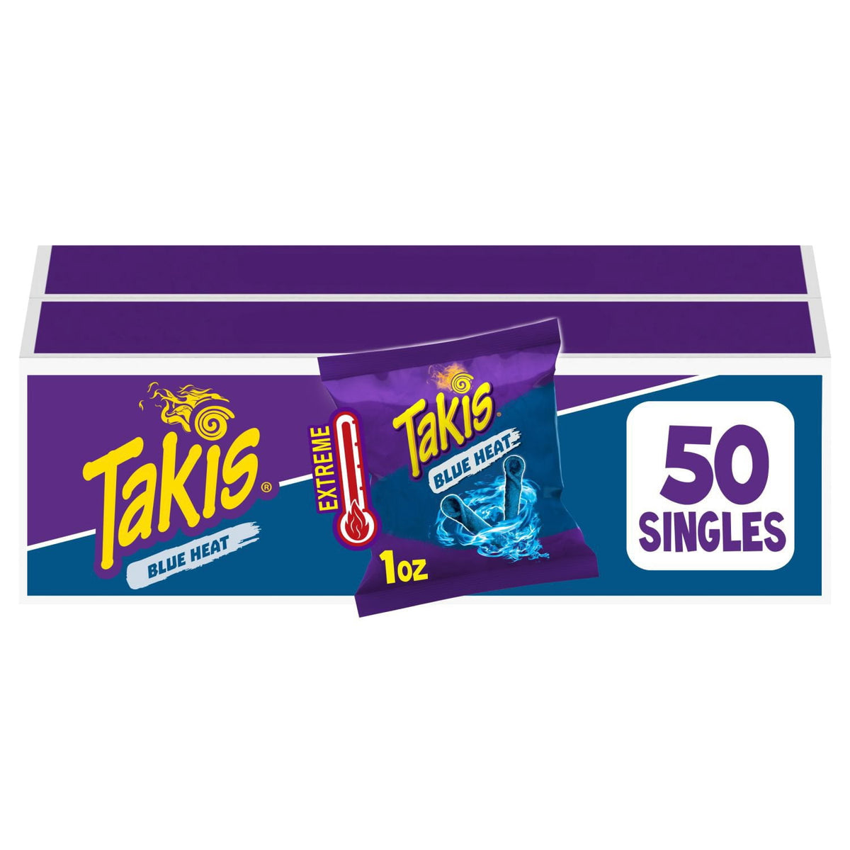 미국직구 Takis Blue Heat 28g / Takis Blue Heat Rolled Tortilla Chips, 28g, 50 pk. 1