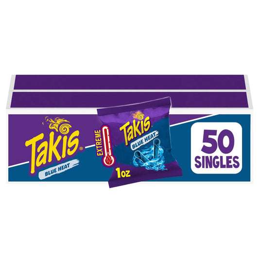 미국직구 Takis Blue Heat 28g / Takis Blue Heat Rolled Tortilla Chips, 28g, 50 pk. 1