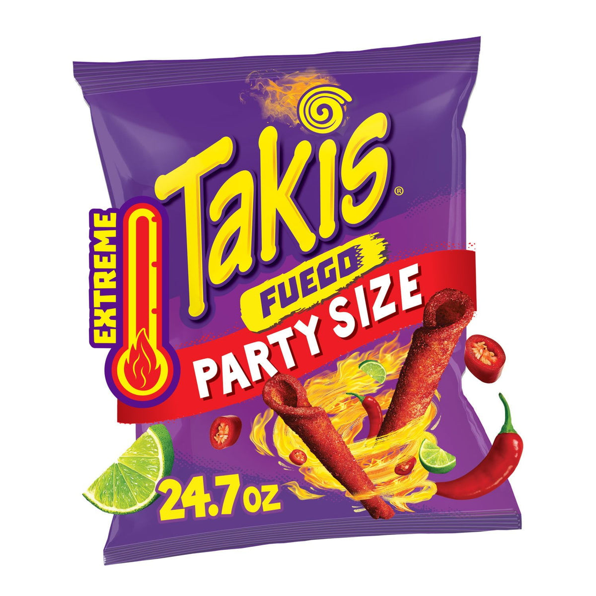 미국직구 Takis Fuego Rolled 700g / Takis Fuego Rolled Tortilla Chips, Party Size, 700g 1