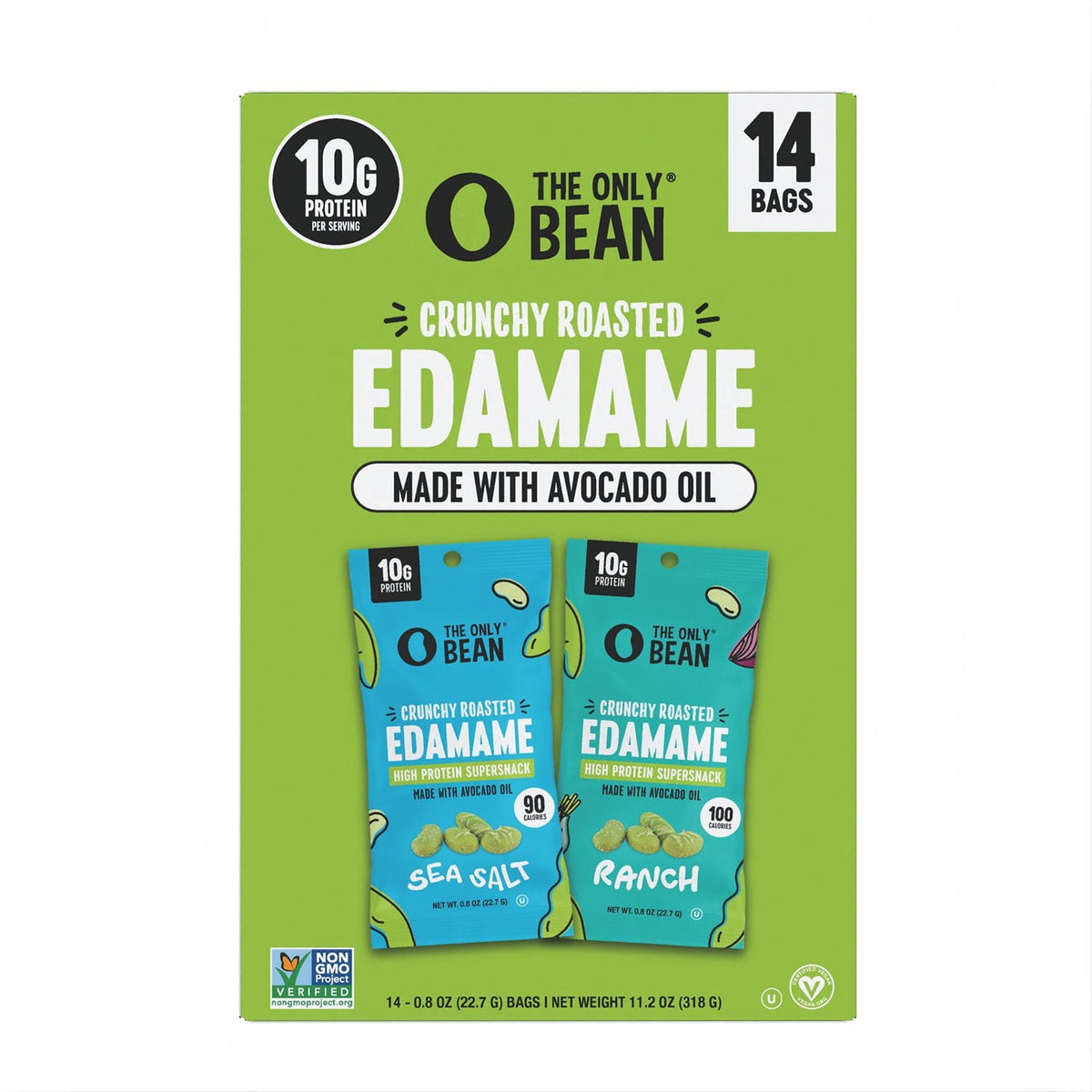 미국직구 The Only Bean 23g / The Only Bean Edamame Beans, 23g, 14 pk. 1