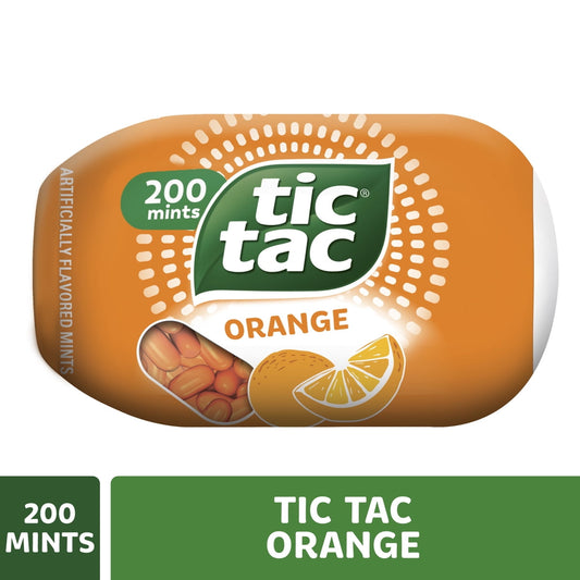 미국직구 Tic Tac Orange 96g 2팩 / Tic Tac Orange, On-the-Go Pocket-Sized Mints, 200 pieces, 96g Single P 1