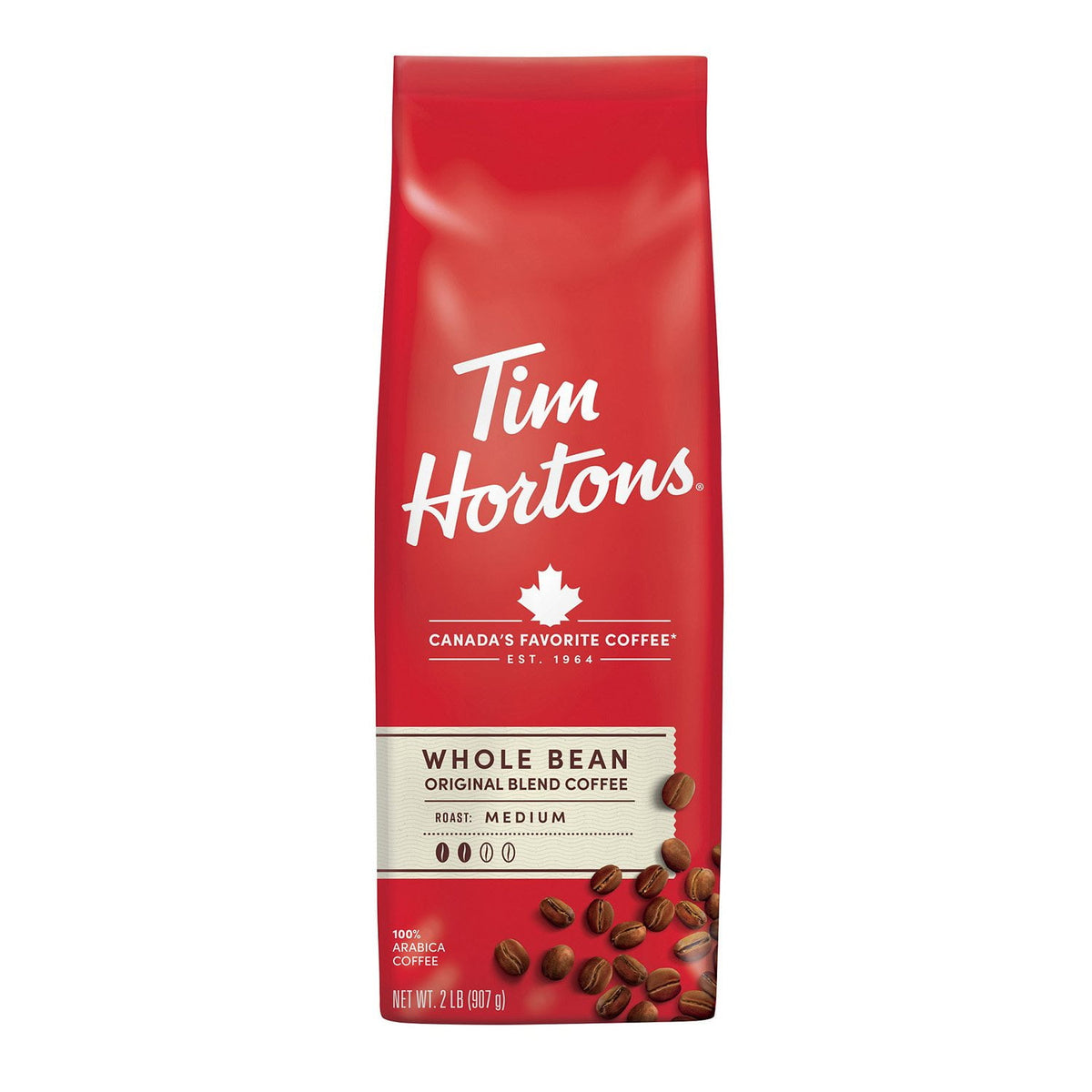 미국직구 Tim Hortons Medium 커피 907g / Tim Hortons Medium Roast Whole Bean Coffee, Orignial Blend 907g 1