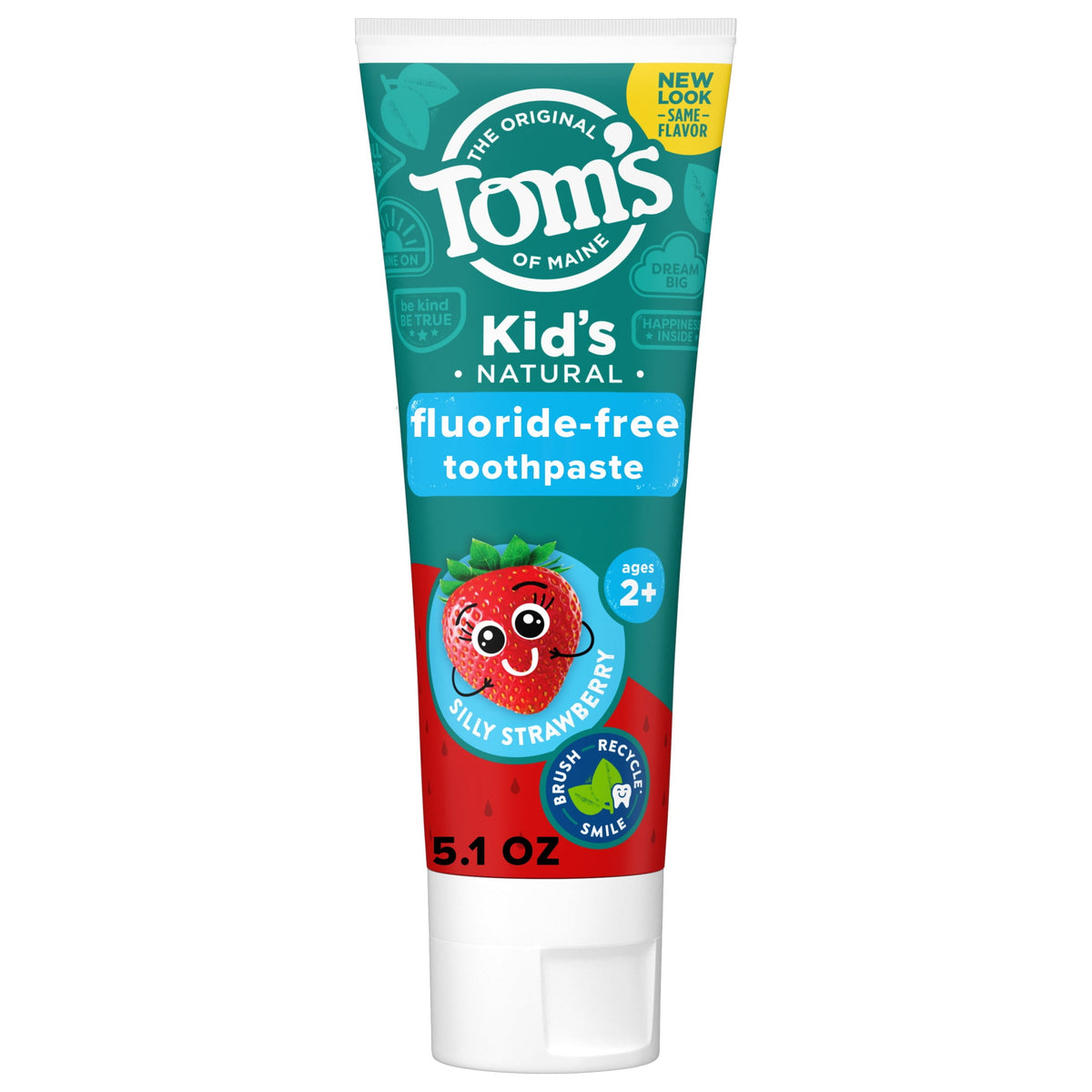 미국직구 Tom's of Maine 145g / Tom's of Maine Kids Fluoride-Free Natural Toothpaste, Silly Strawberry 1